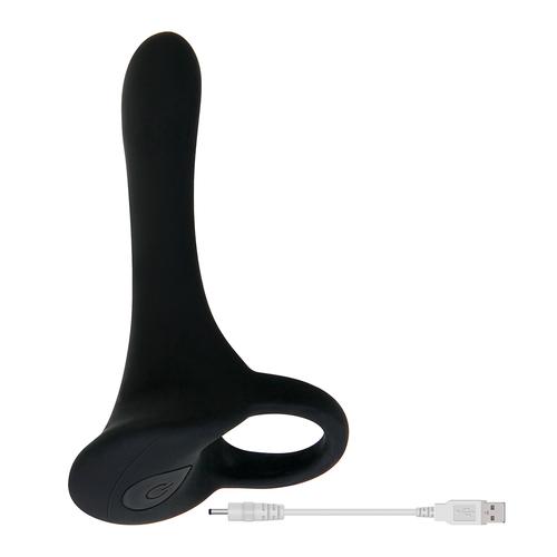 Anillo Vibrador Para el Pene Armadura Negra Zero Tolerance