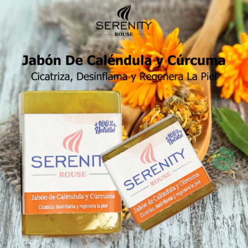 Jabón Serenity Rouse de Caléndula y Cúrcuma