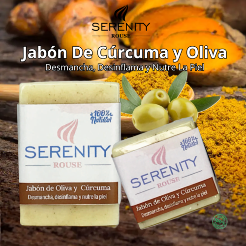 Jabón Serenity Rouse Oliva y Cúrcuma