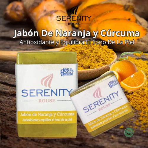 Jabón Serenity Rouse Naranja y Cúrcuma