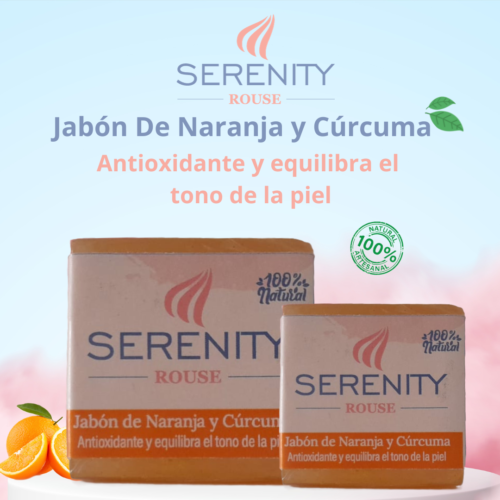 Jabón Serenity Rouse Naranja y Cúrcuma