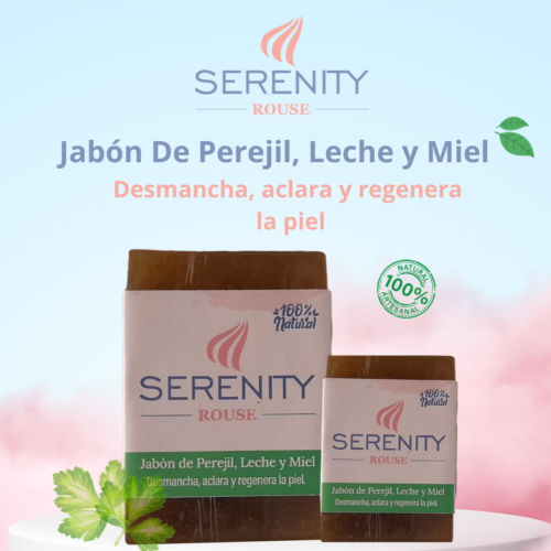 Jabón Serenity Rouse De Perejil, Leche y Miel