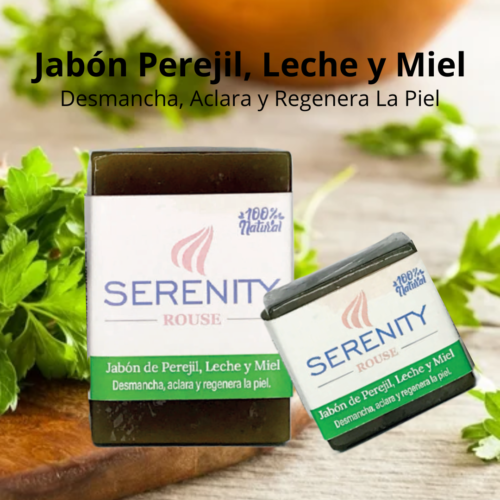 Jabón Serenity Rouse De Perejil, Leche y Miel