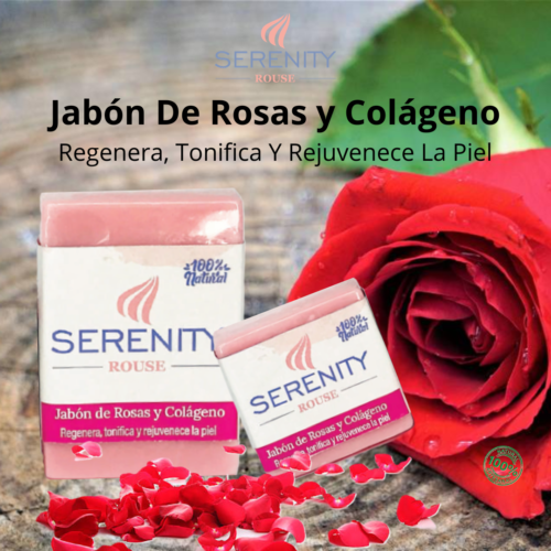 Jabón Serenity Rouse De Rosas y Colágeno