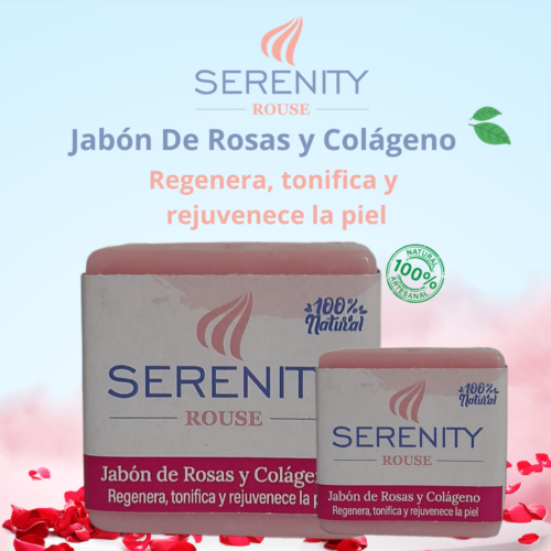 Jabón Serenity Rouse De Rosas y Colágeno